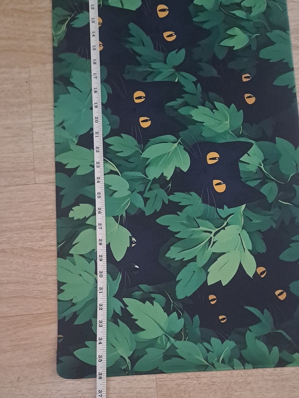Green Jungle Cat Desk Mat – Home Office Mouse Pad - Picture 4 of 6